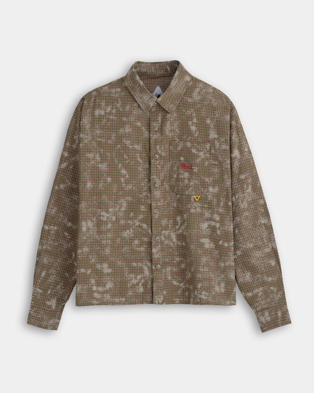 WASHED PLAID L/S SHIRT