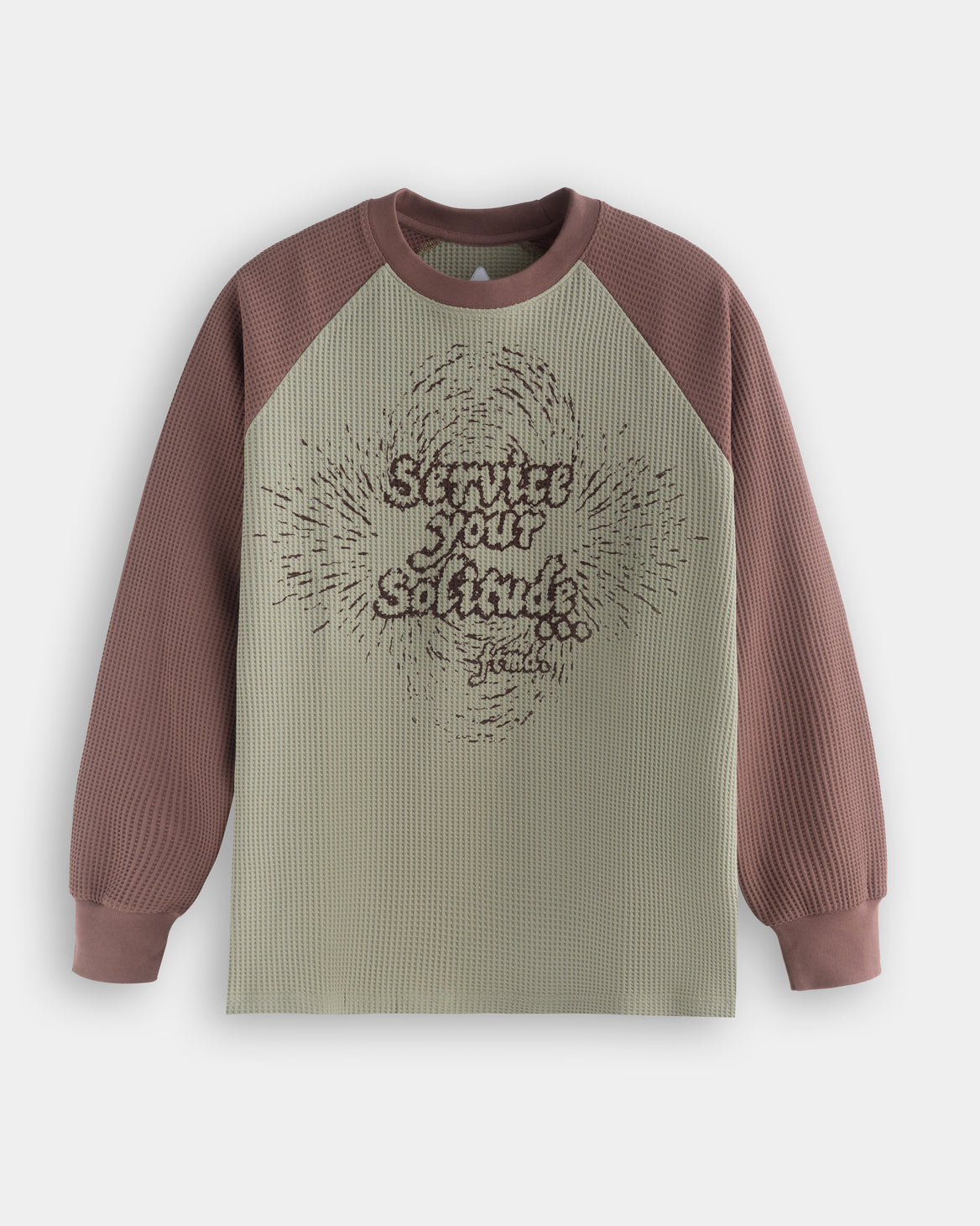 SERVICE YOUR SOLITUDE L/S WAFFLE TEE