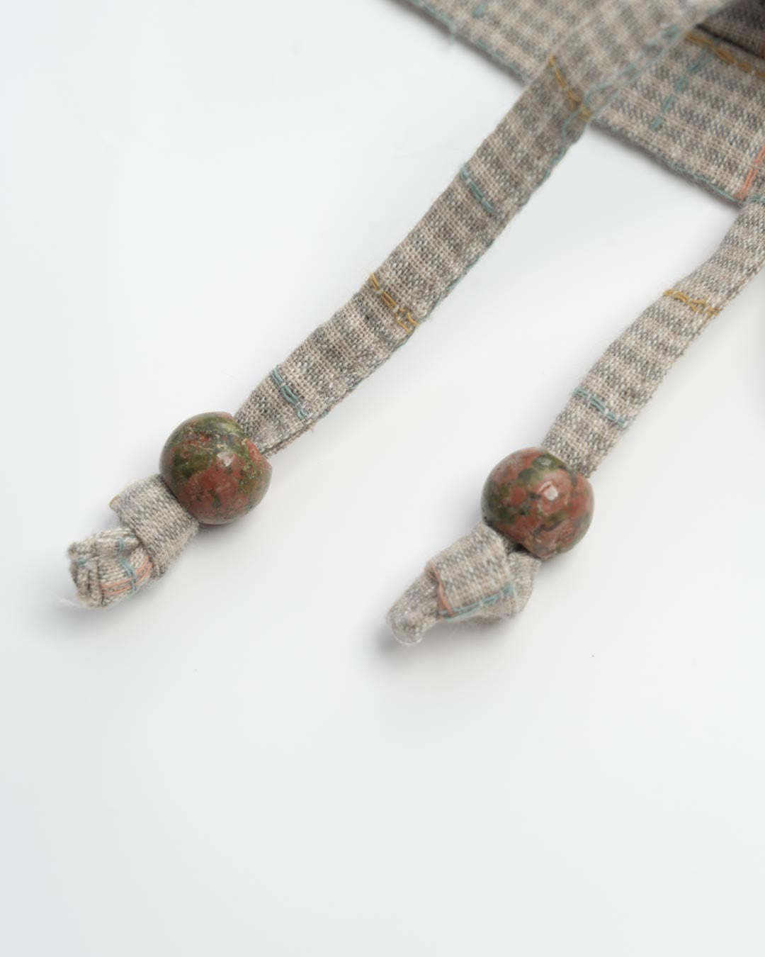 COLLARLESS PATCHWORK VEST