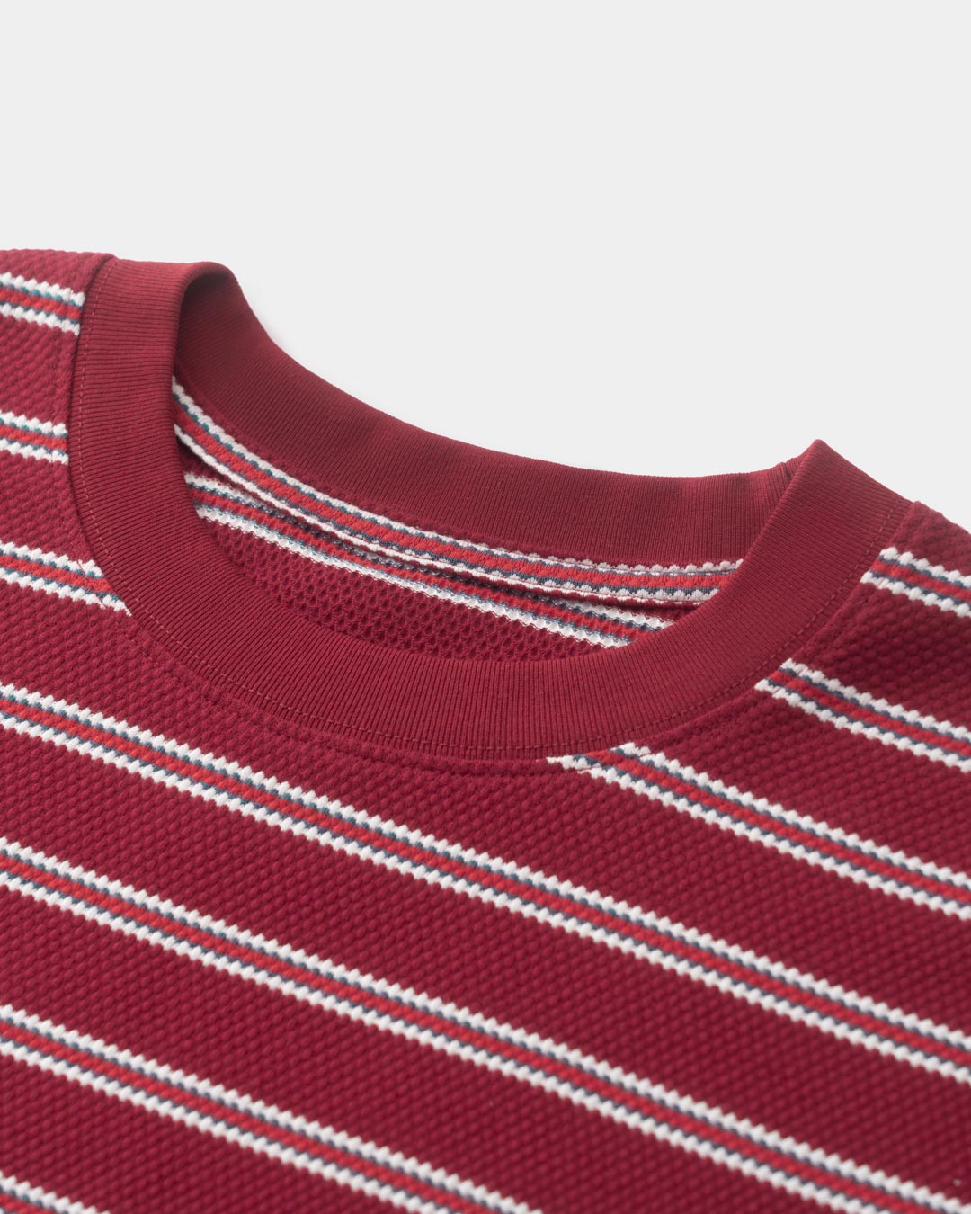 TEXTURED STRIPED TEE