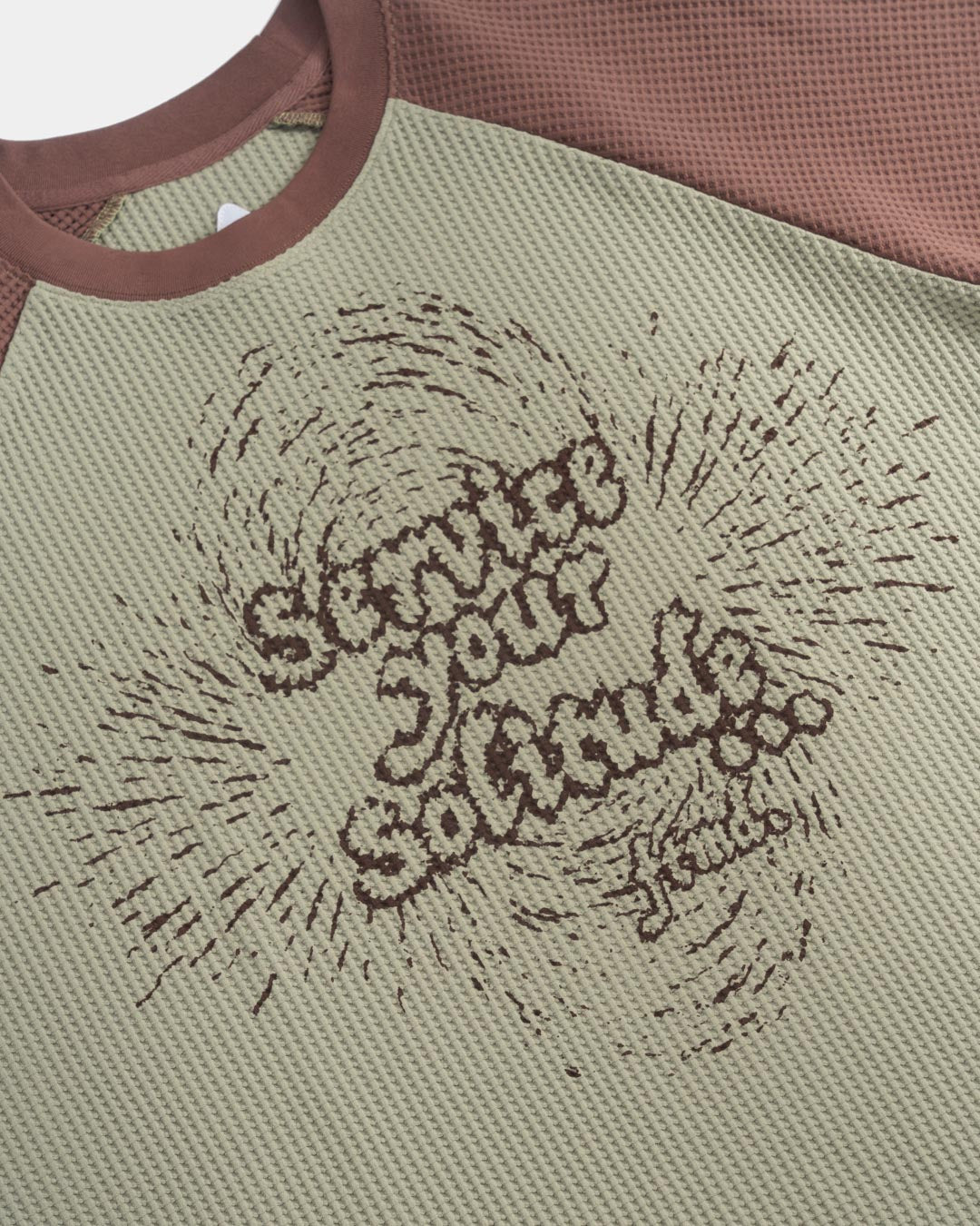 SERVICE YOUR SOLITUDE L/S WAFFLE TEE