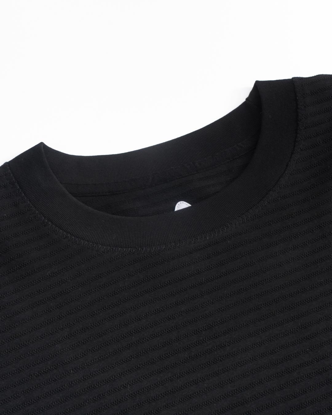TEXTURED STRIPED L/S TEE