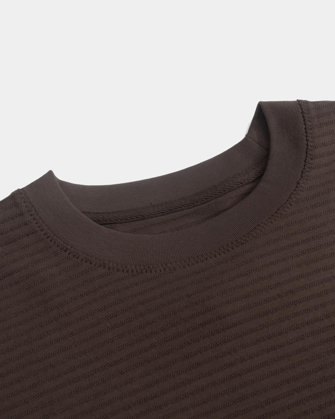 TEXTURED STRIPED L/S TEE