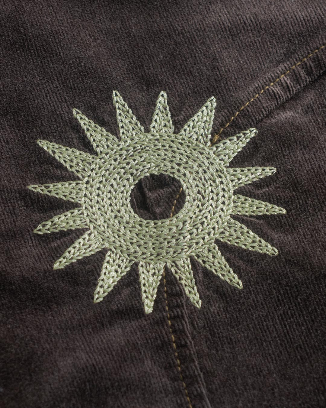 CORDUROY HOODED ZIP JACKET