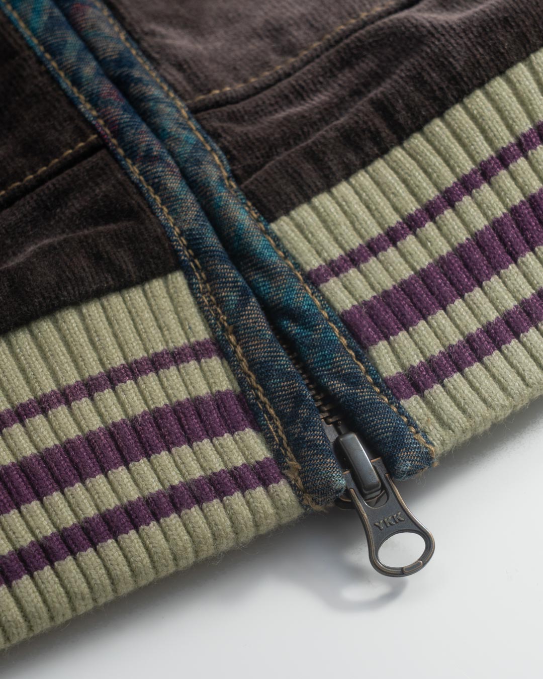 CORDUROY HOODED ZIP JACKET