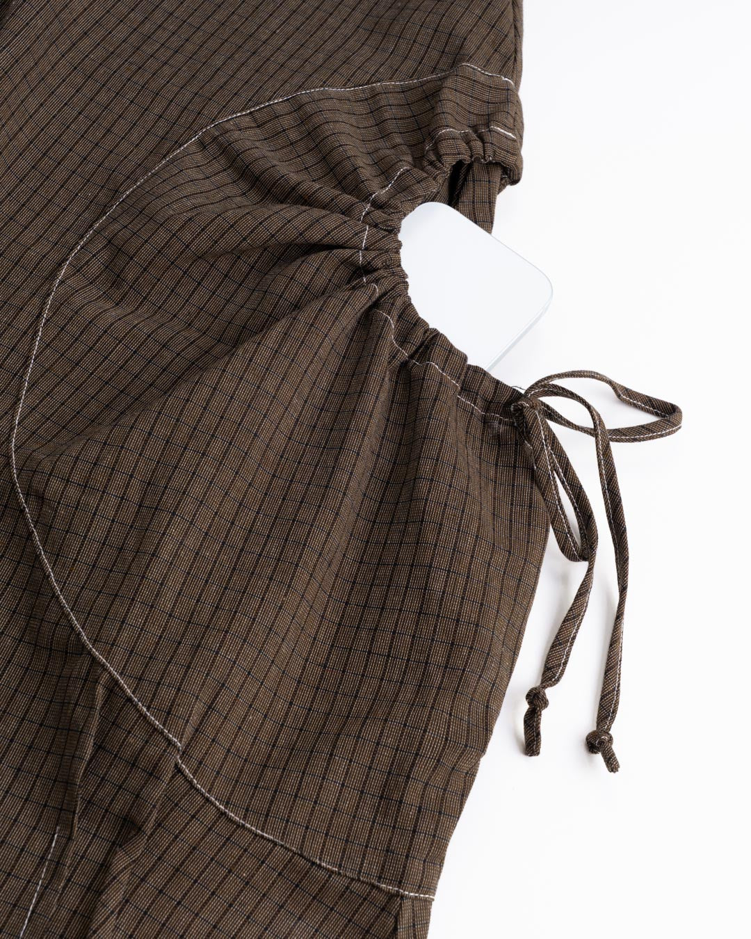 DRAWSTRING POCKET SKIRT