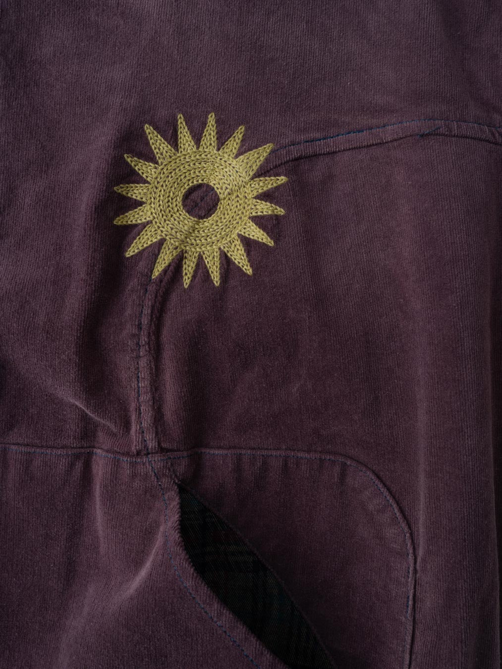 CORDUROY HOODED ZIP JACKET