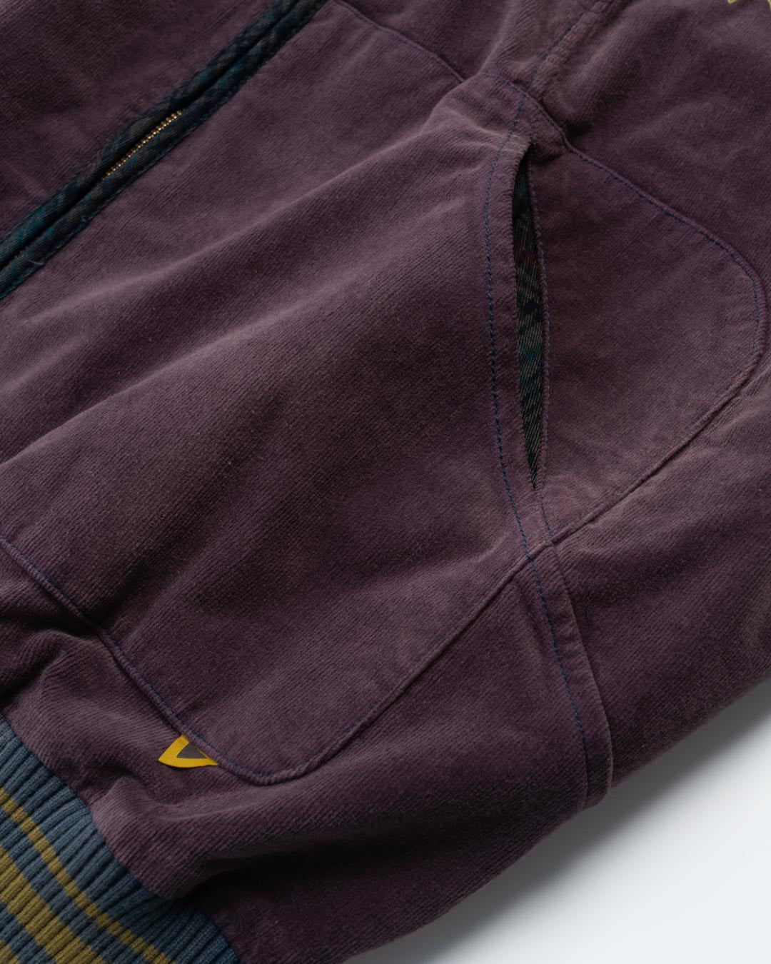 CORDUROY HOODED ZIP JACKET