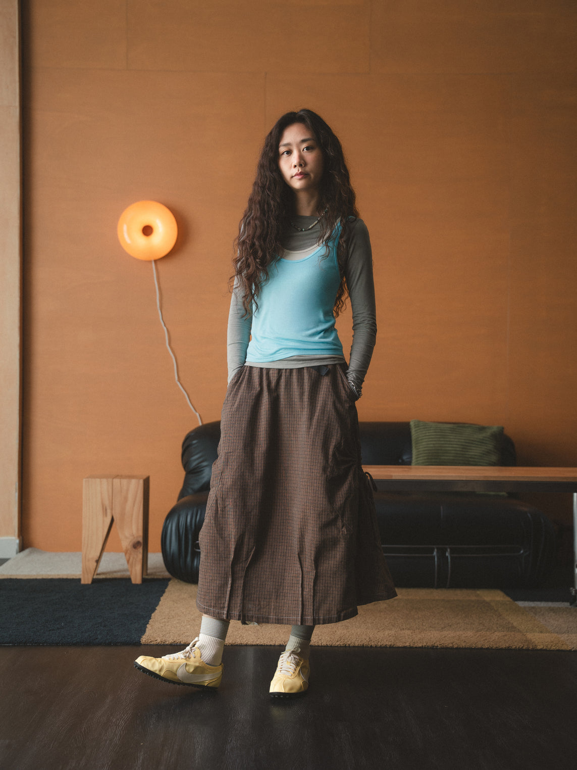 DRAWSTRING POCKET SKIRT