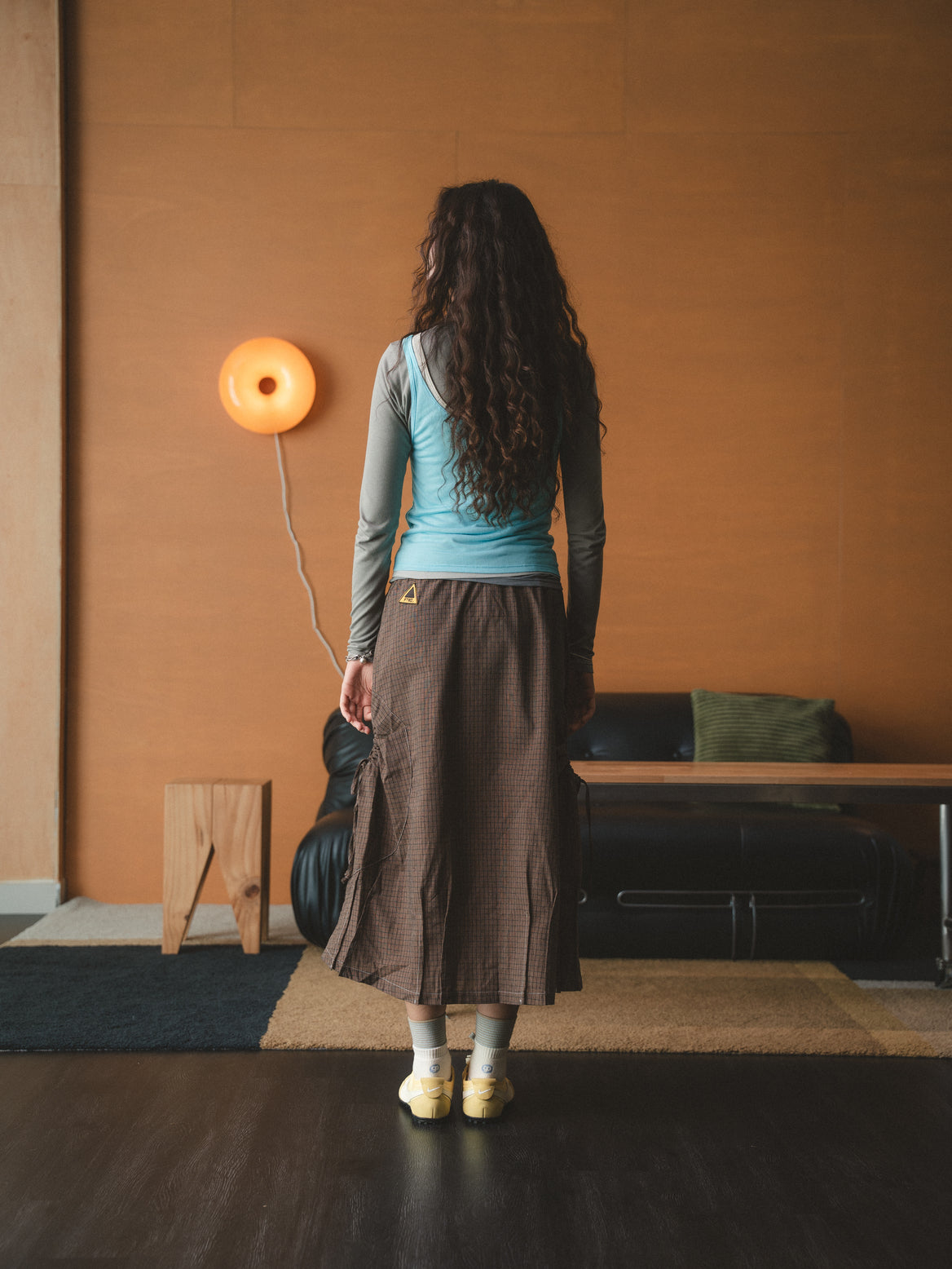 DRAWSTRING POCKET SKIRT