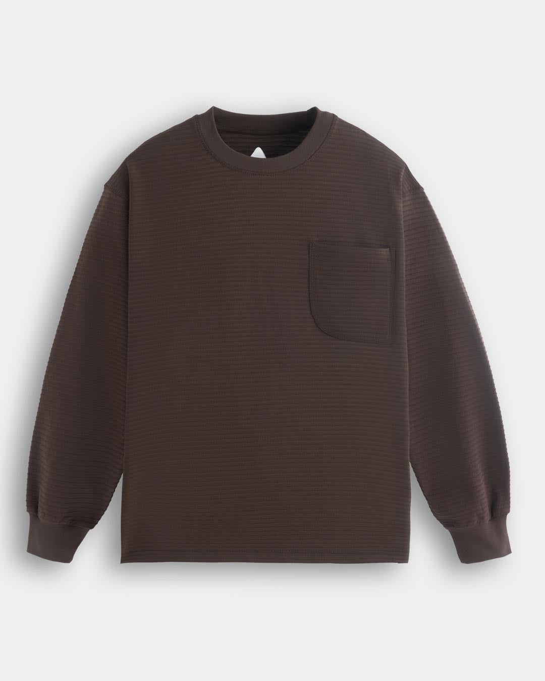 TEXTURED STRIPED L/S TEE