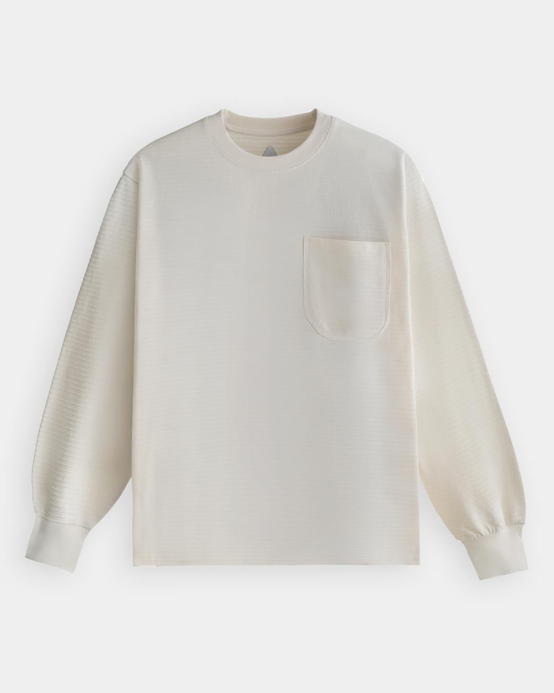 TEXTURED STRIPED L/S TEE