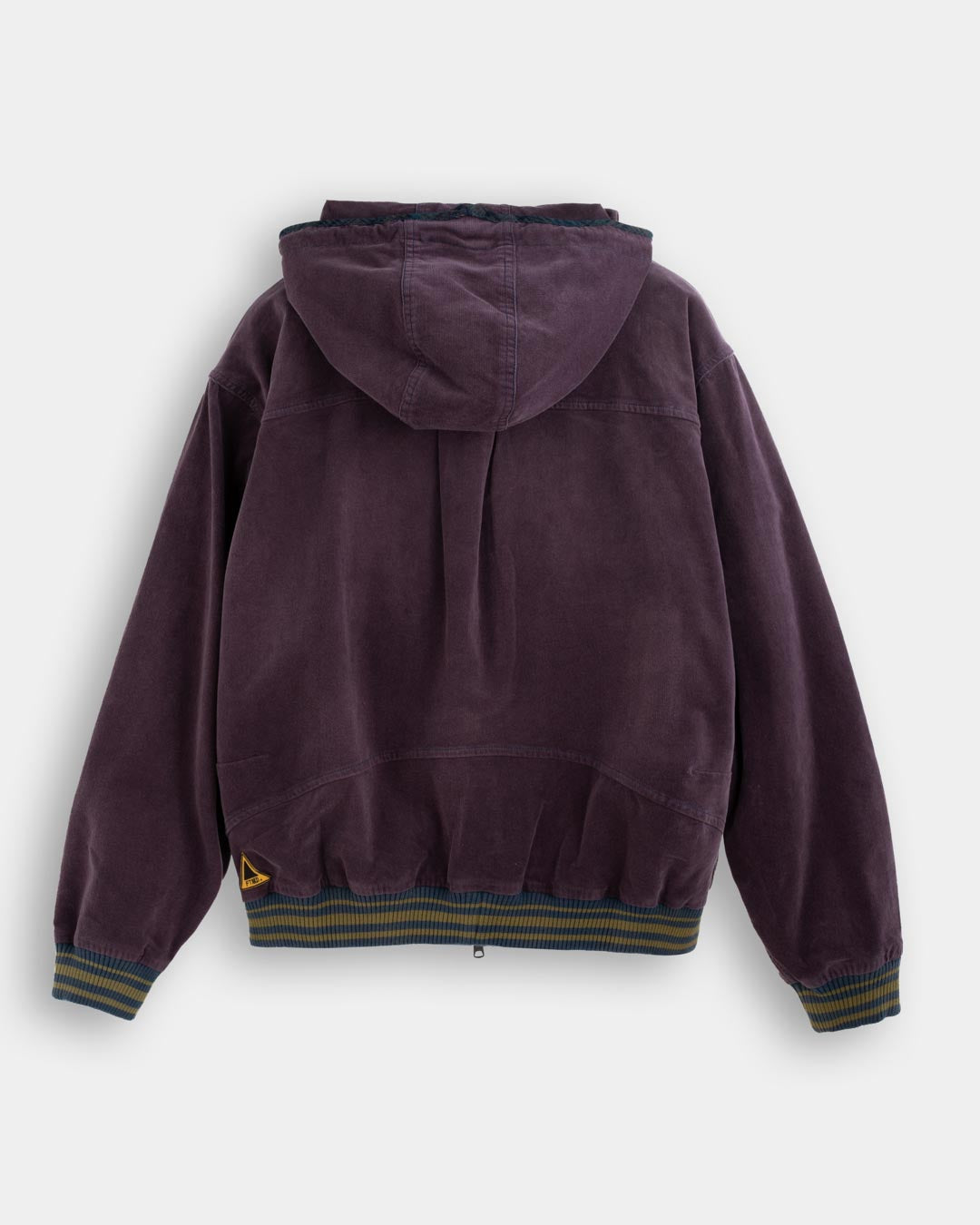 CORDUROY HOODED ZIP JACKET