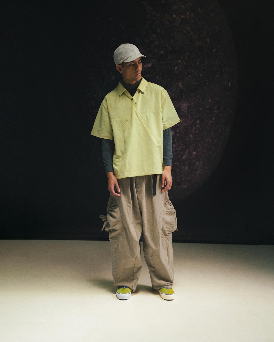 DRAWSTRING POCKET OVER PANTS