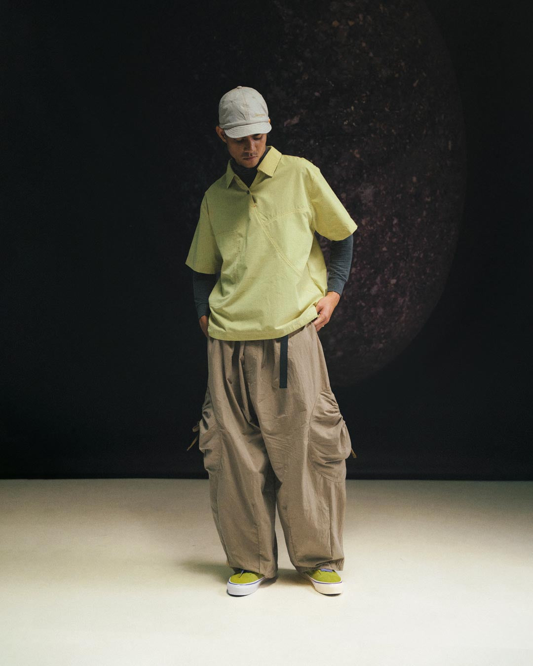 DRAWSTRING POCKET OVER PANTS