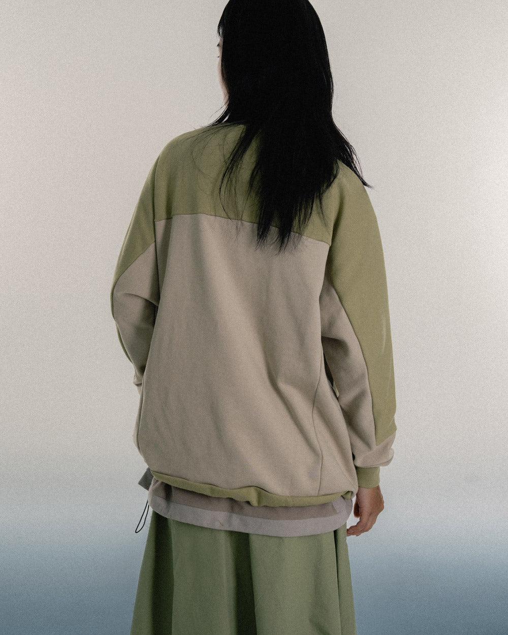 PANEL L/S SWEATER