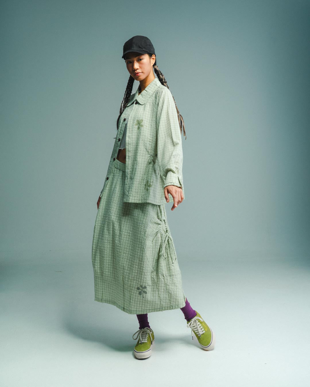 SEERSUCKER POCKET SKIRT