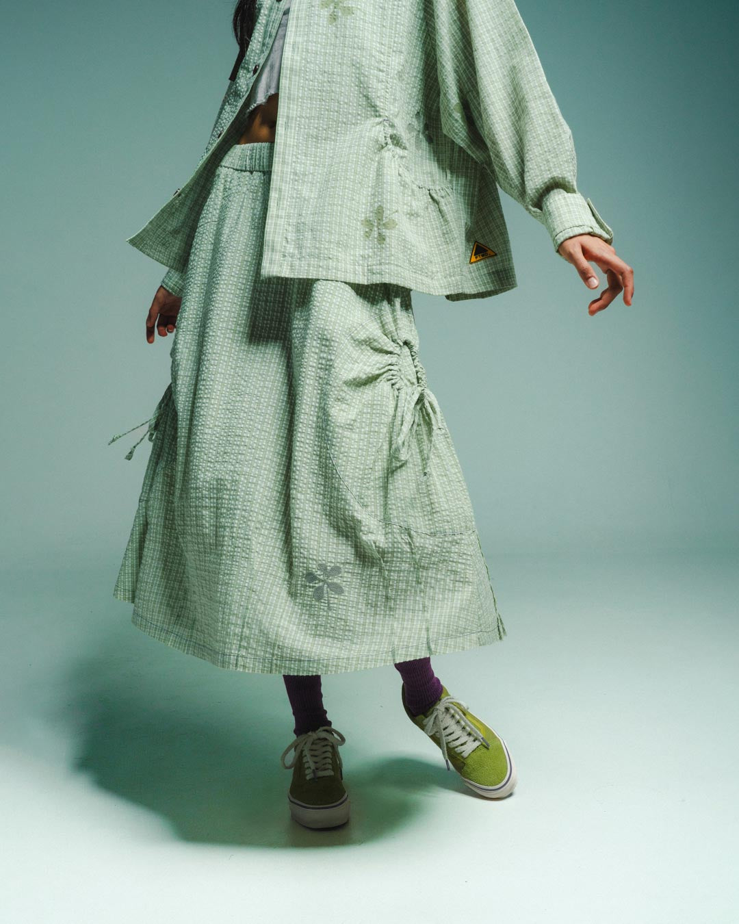 SEERSUCKER POCKET SKIRT