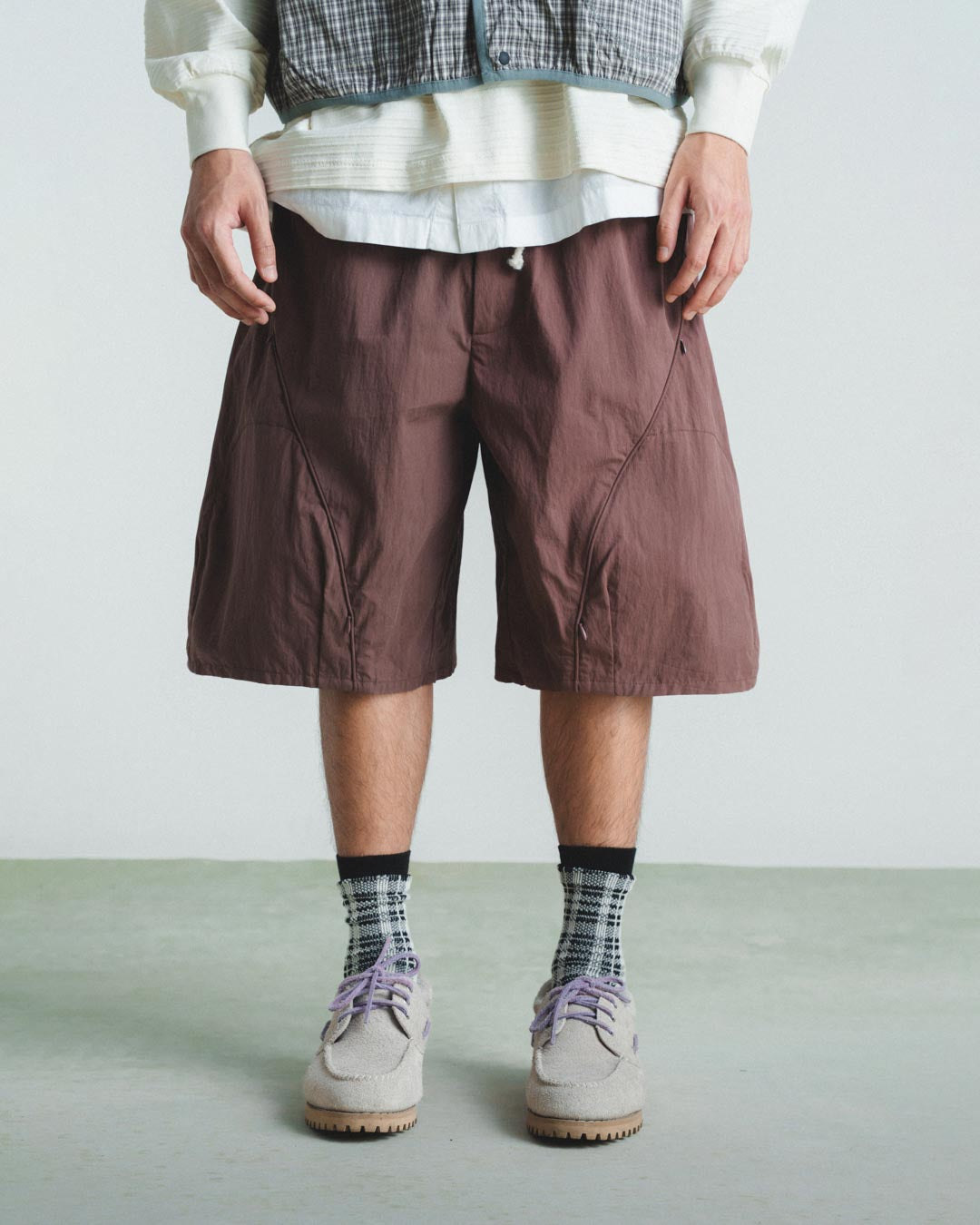 DUAL-ZIP POCKET SHORTS