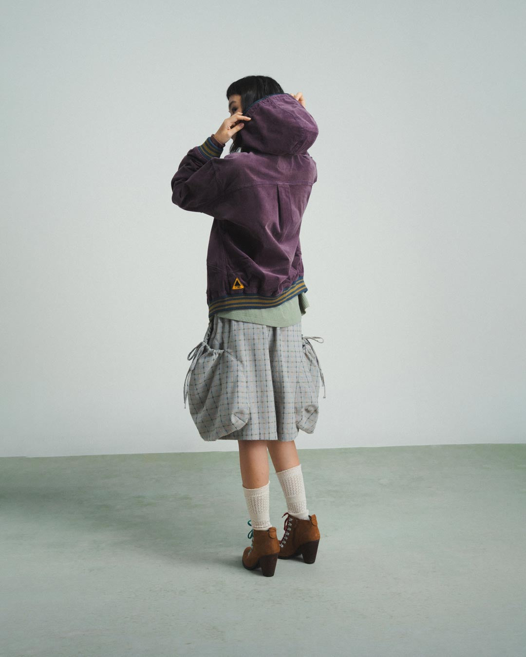 CORDUROY HOODED ZIP JACKET