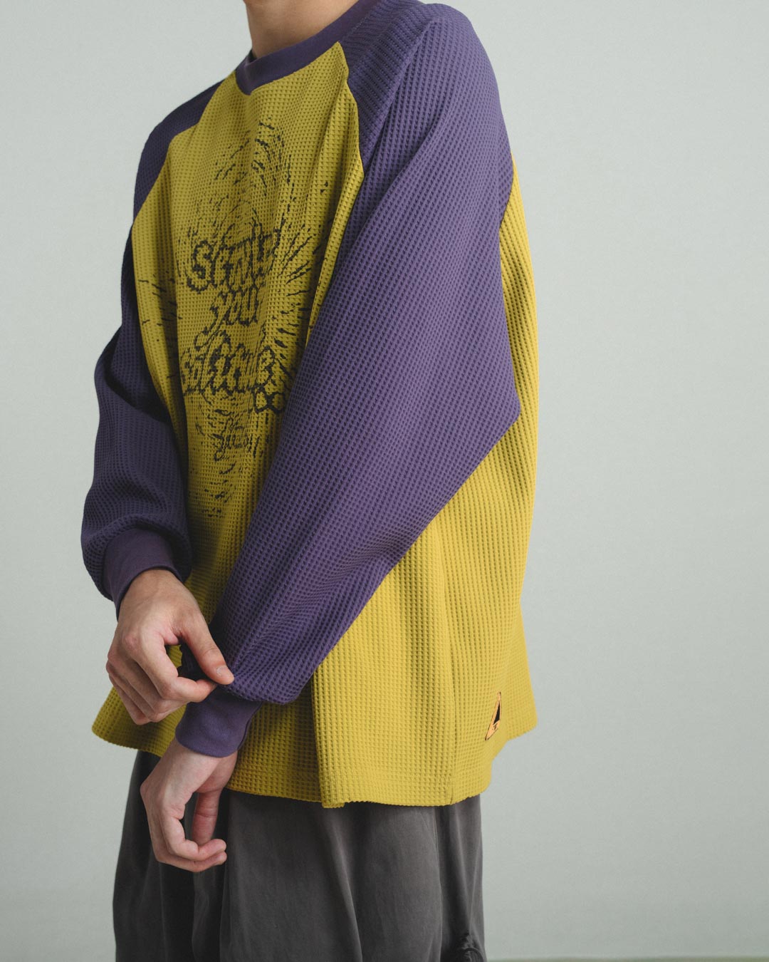 SERVICE YOUR SOLITUDE L/S WAFFLE TEE