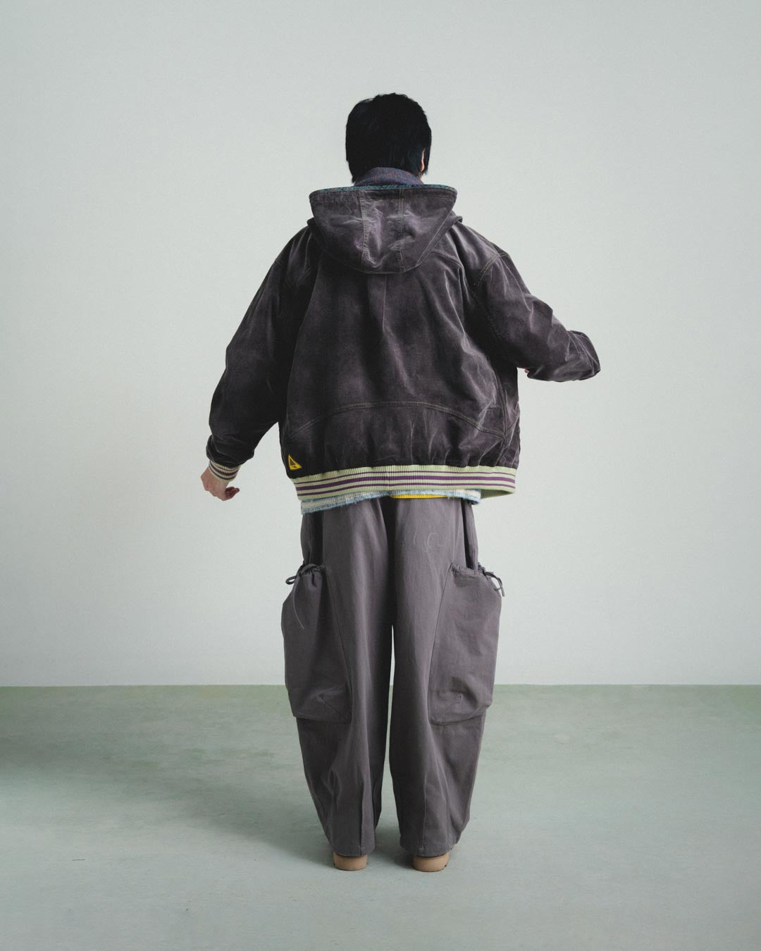 CORDUROY HOODED ZIP JACKET