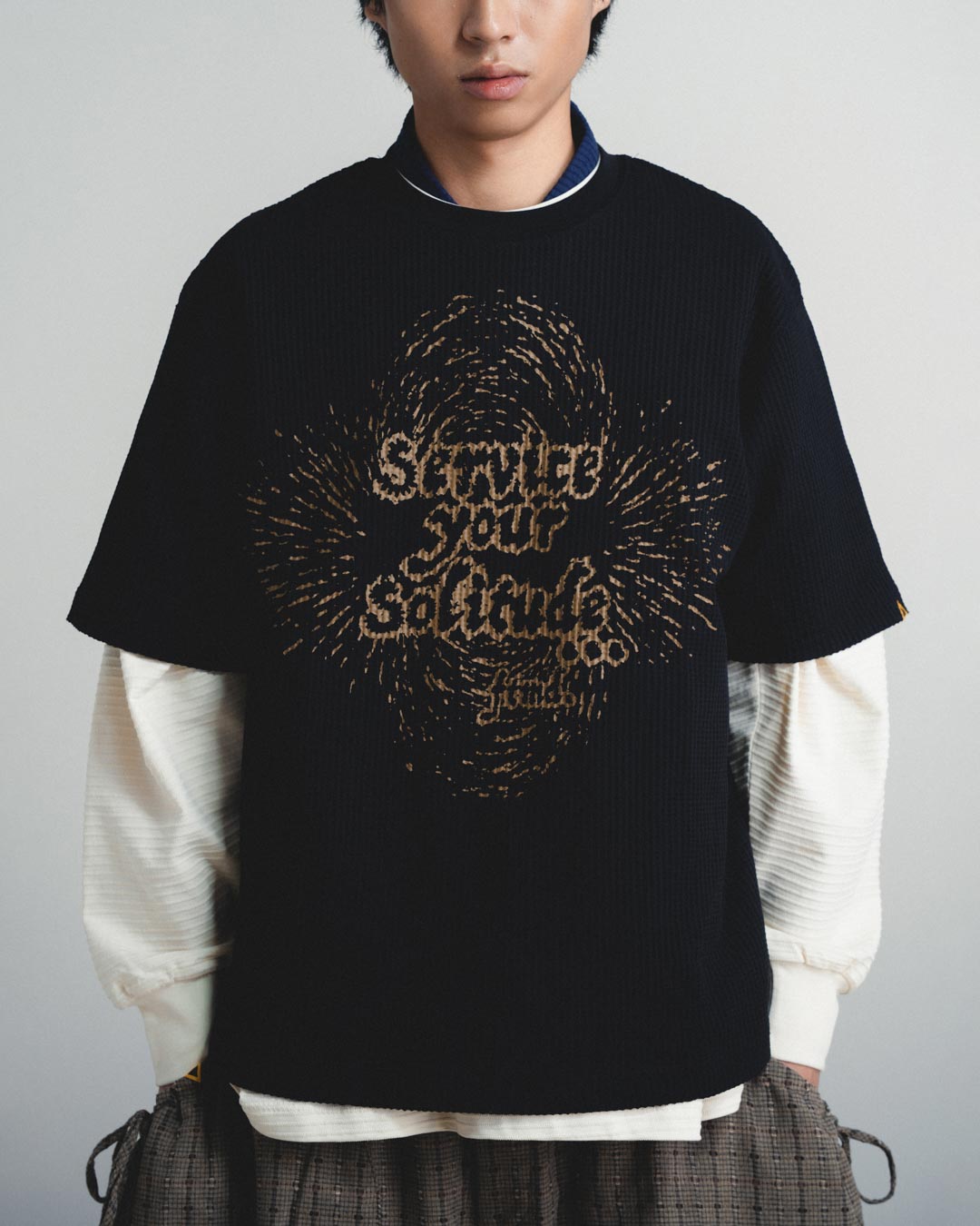 SERVICE YOUR SOLITUDE WAFFLE TEE