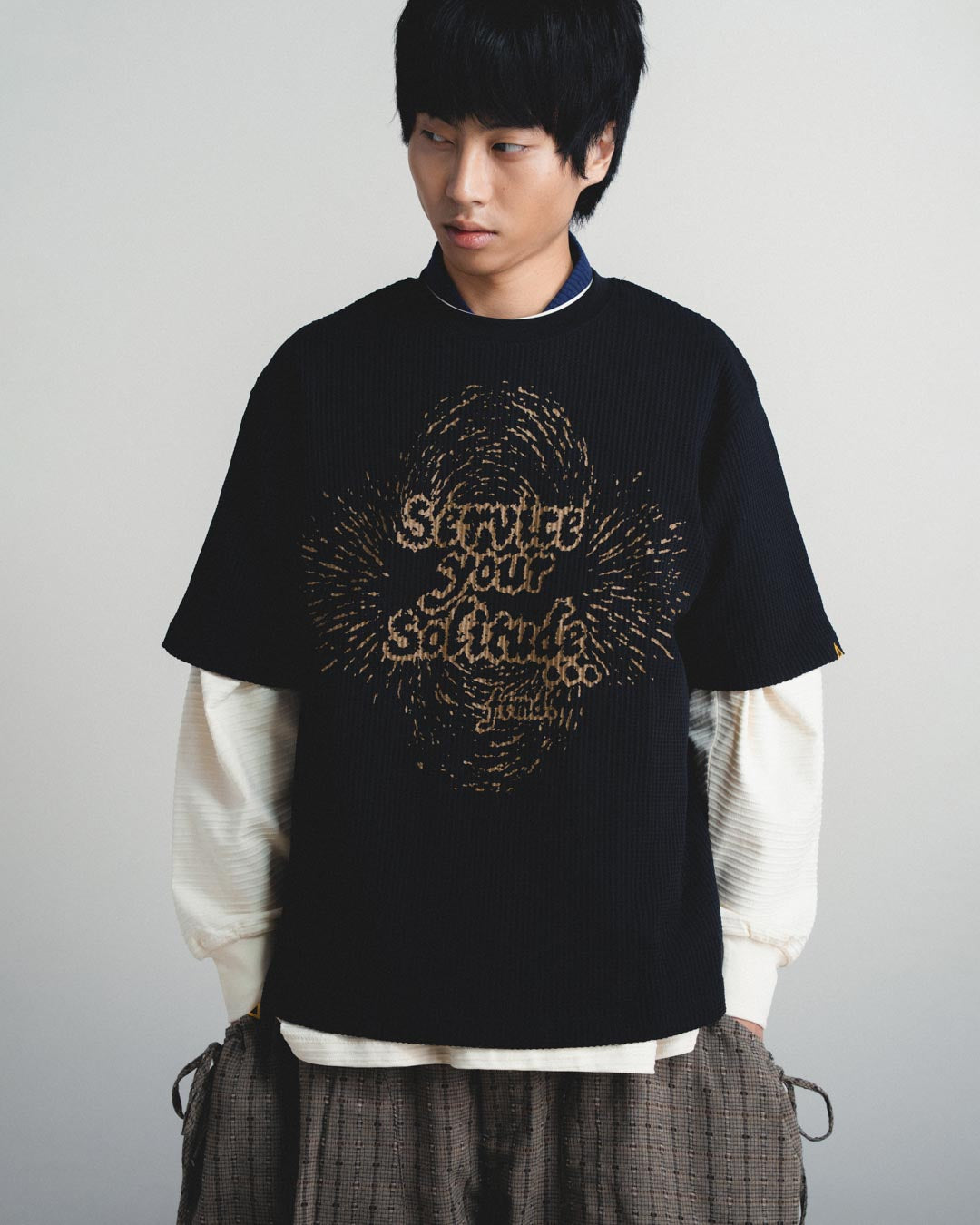 SERVICE YOUR SOLITUDE WAFFLE TEE