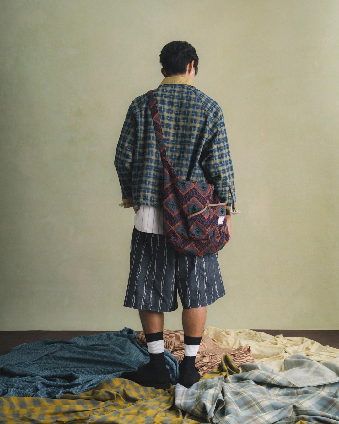 CHEQUERED L/S PULLOVER