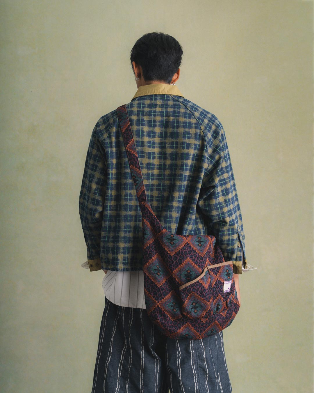 CHEQUERED L/S PULLOVER