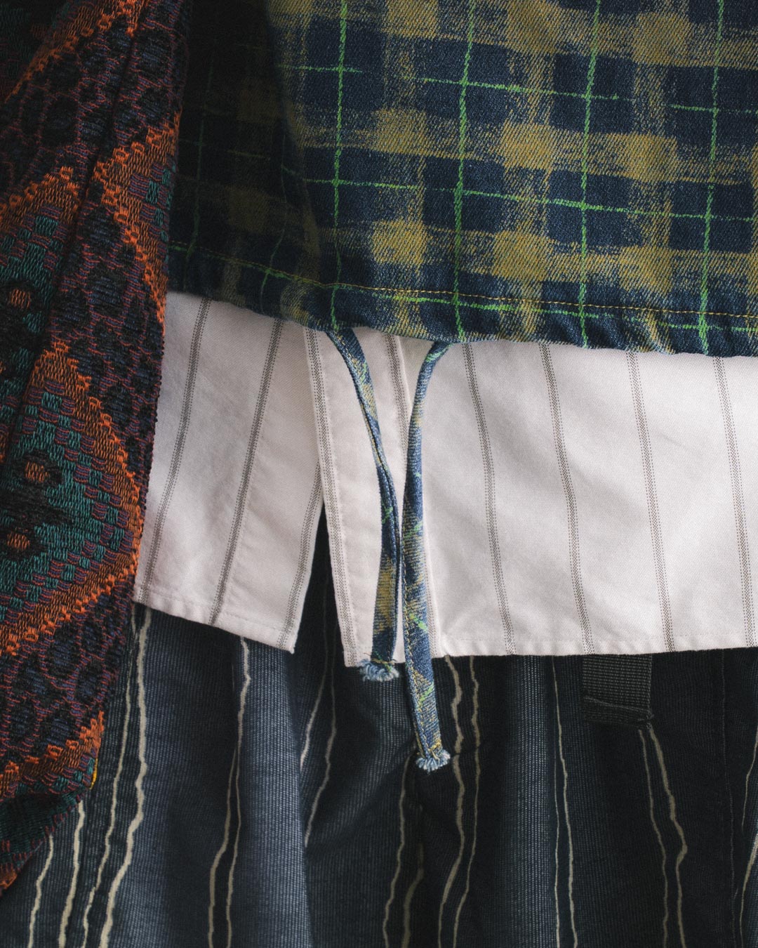 CHEQUERED L/S PULLOVER