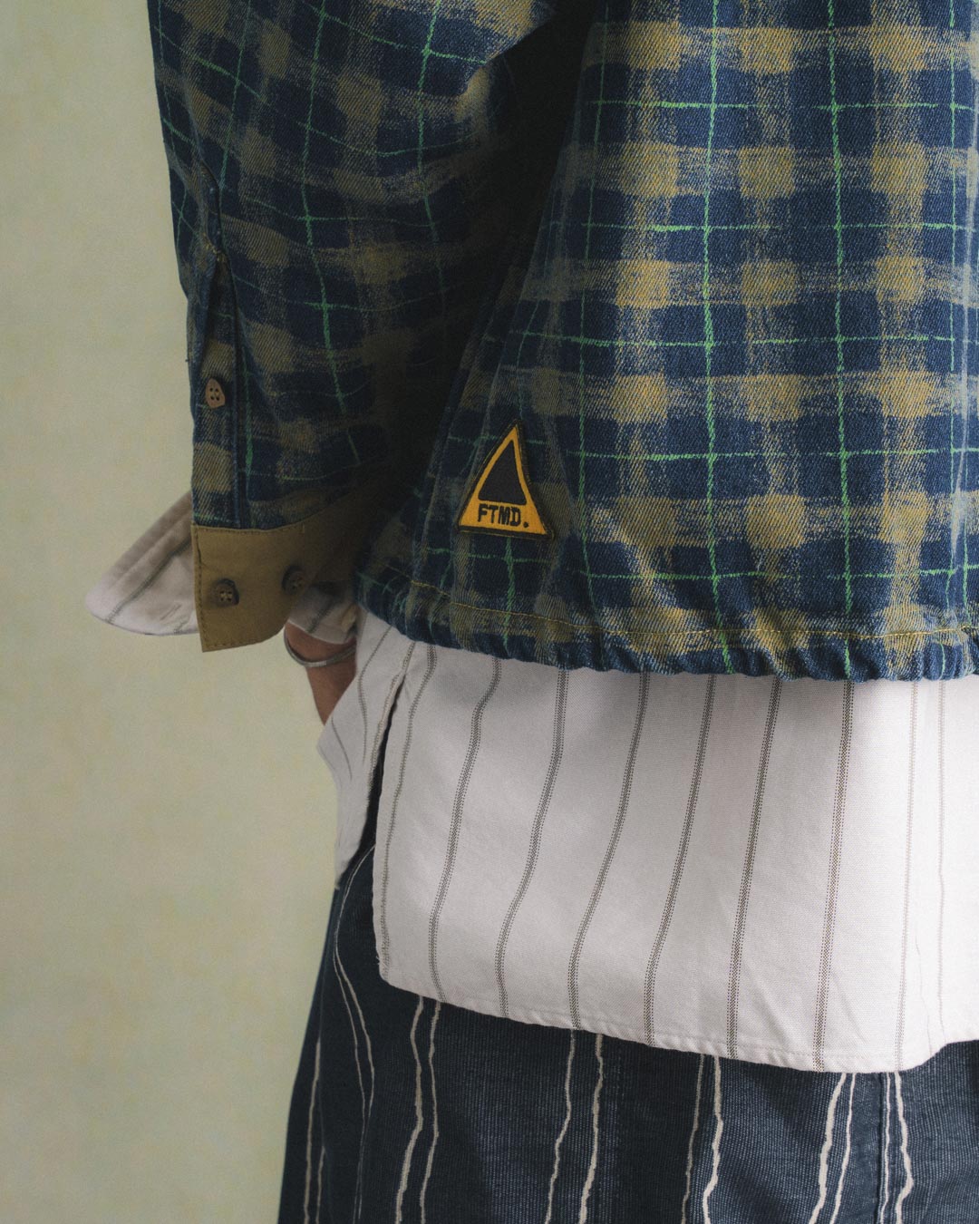 CHEQUERED L/S PULLOVER