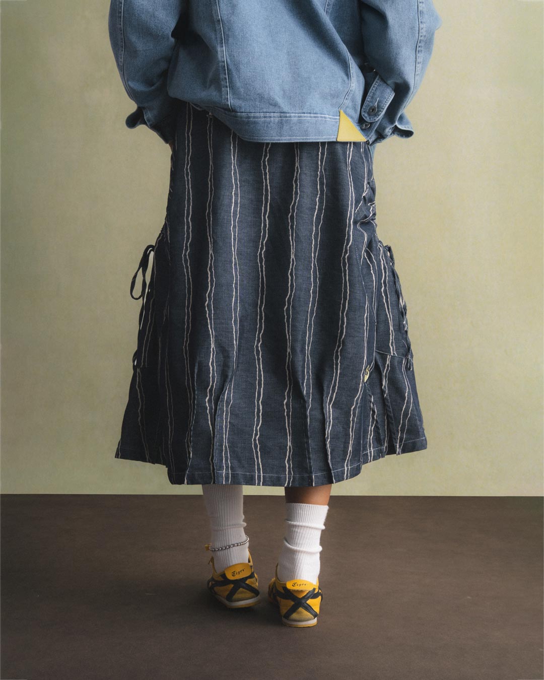 DRAWSTRING POCKET SKIRT