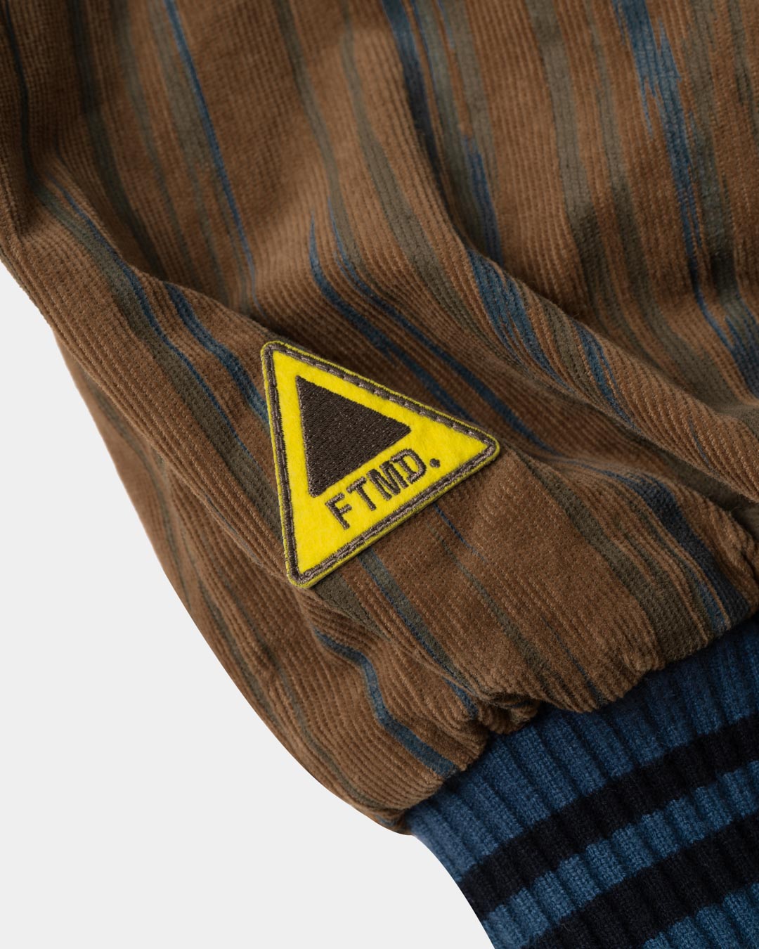 R&R CORDUROY PADDED VARSITY JACKET