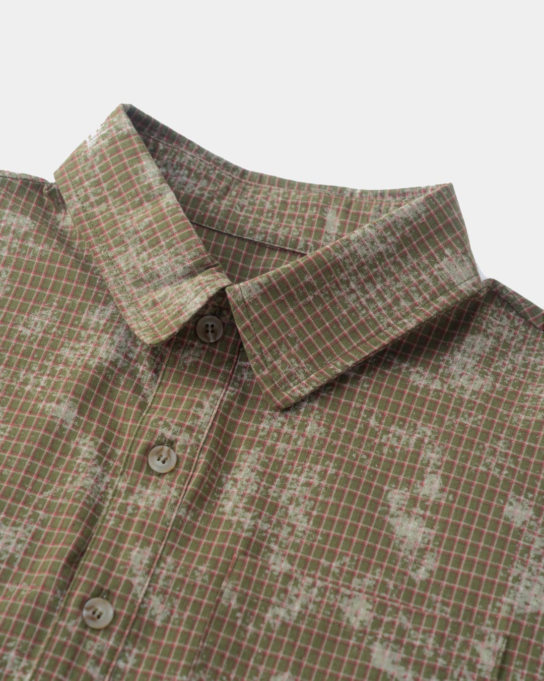 WASHED PLAID L/S SHIRT