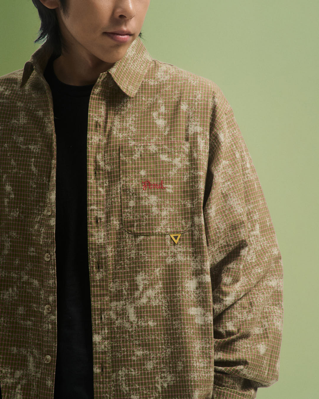 WASHED PLAID L/S SHIRT