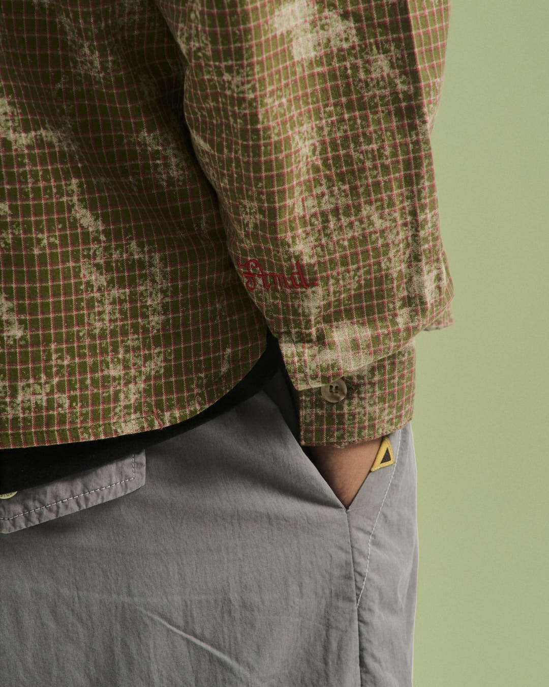 WASHED PLAID L/S SHIRT