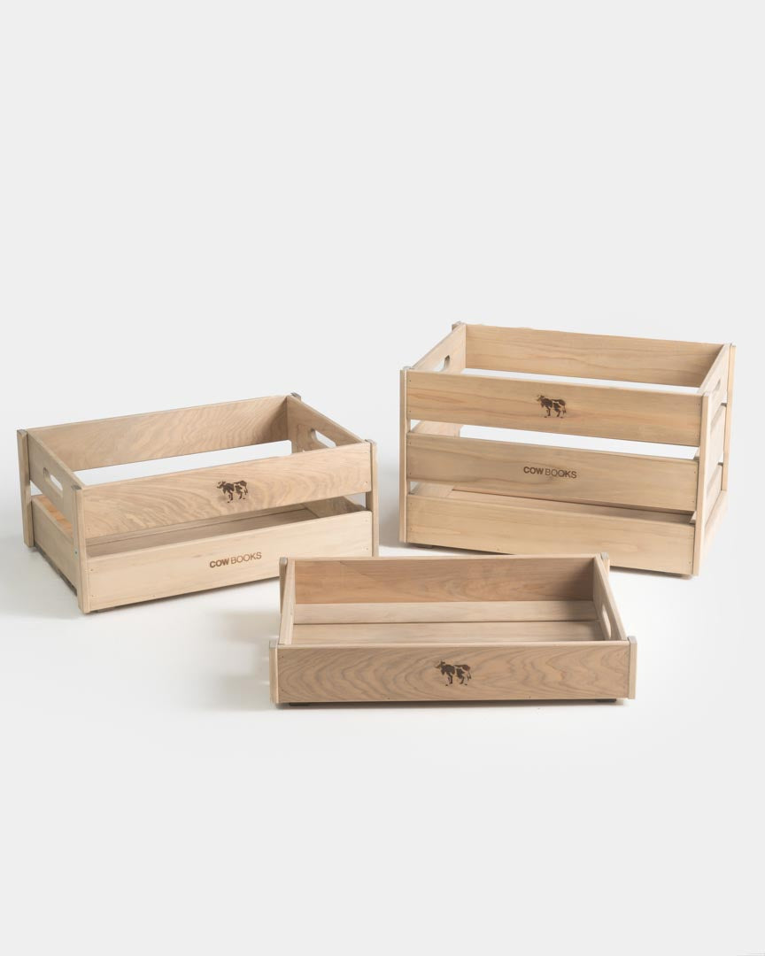 COW BOOKS - WOOD BOX (X-SMALL)