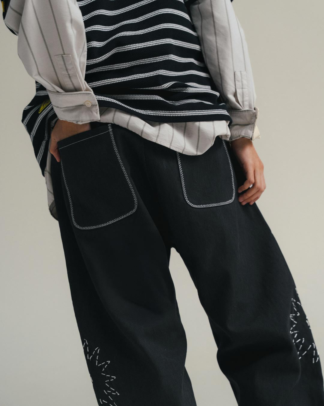 SOLAR DENIM TROOPER PANTS