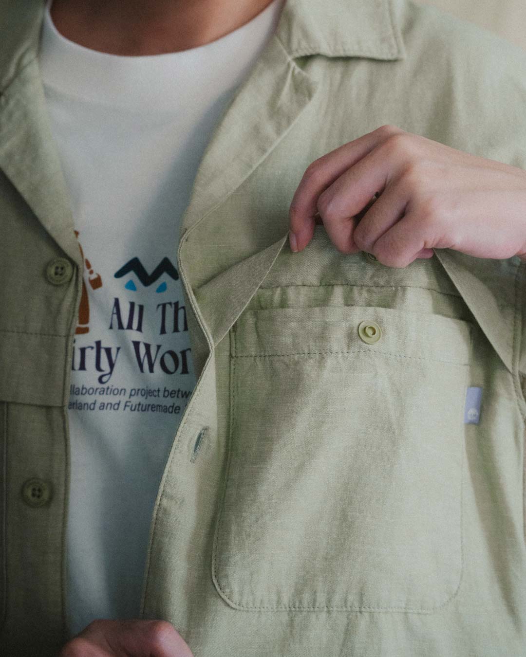 FTMD. X TIMBERLAND OVERSIZED RELAX SHIRT